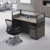 Minimalist Office Desk with Screen Partition