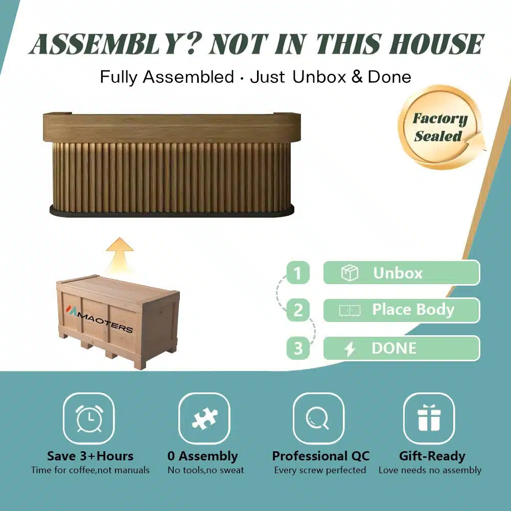 Chic Minimalist Reception Desk - Maoters