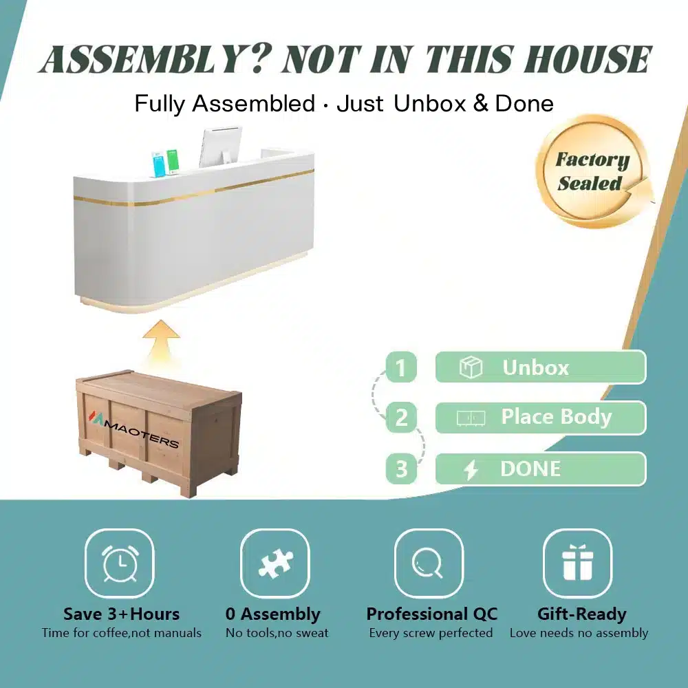 Corner Synthetic Laminate Reception Desk Corner Synthetic Laminate Reception Desk