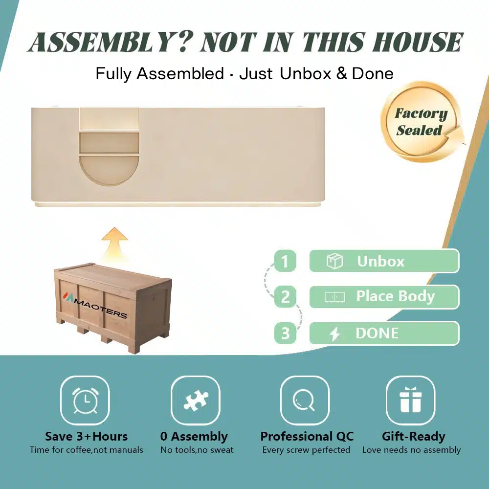 Rectangular Wood Reception Desk