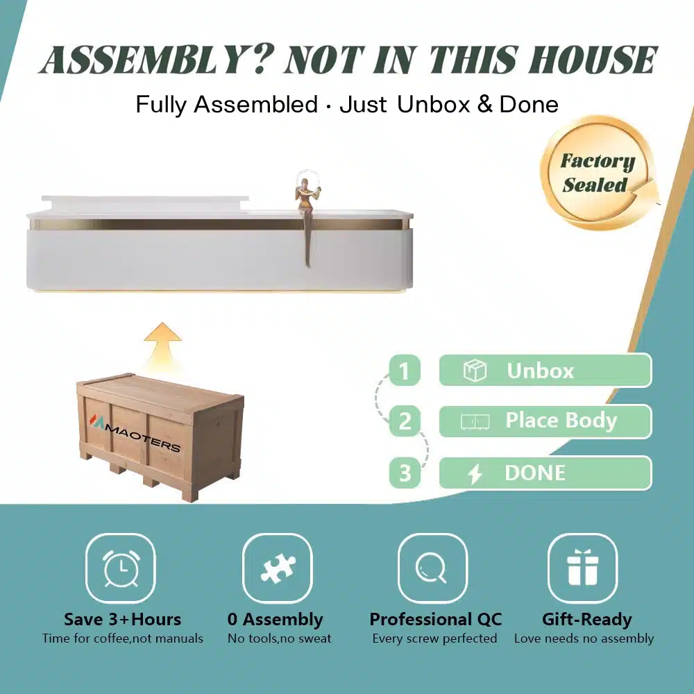 Simple Modern High-end Front Desk Reception Simple Modern High-end Front Desk Reception