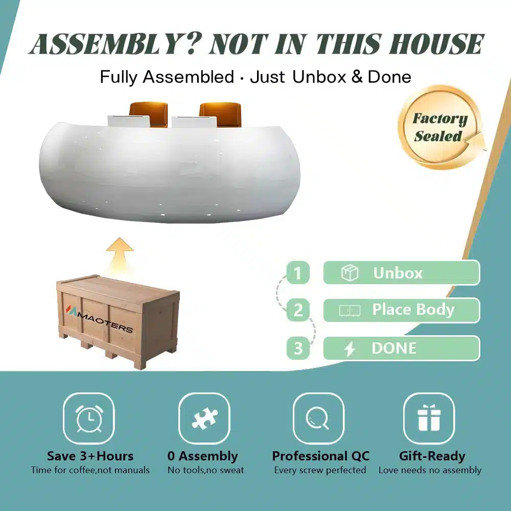 Baked Semicircular Arc Front Desk