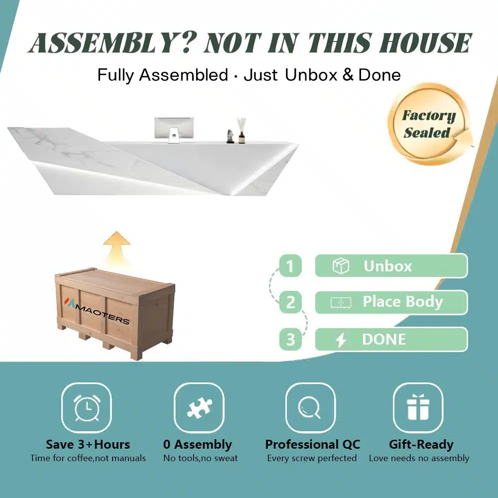 Stylish Reception Desk with Register Counter Storage Stylish Reception Desk with Register Counter Storage