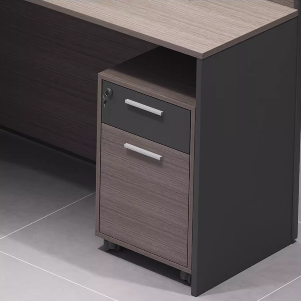 Minimalist Office Desk with Screen Partition