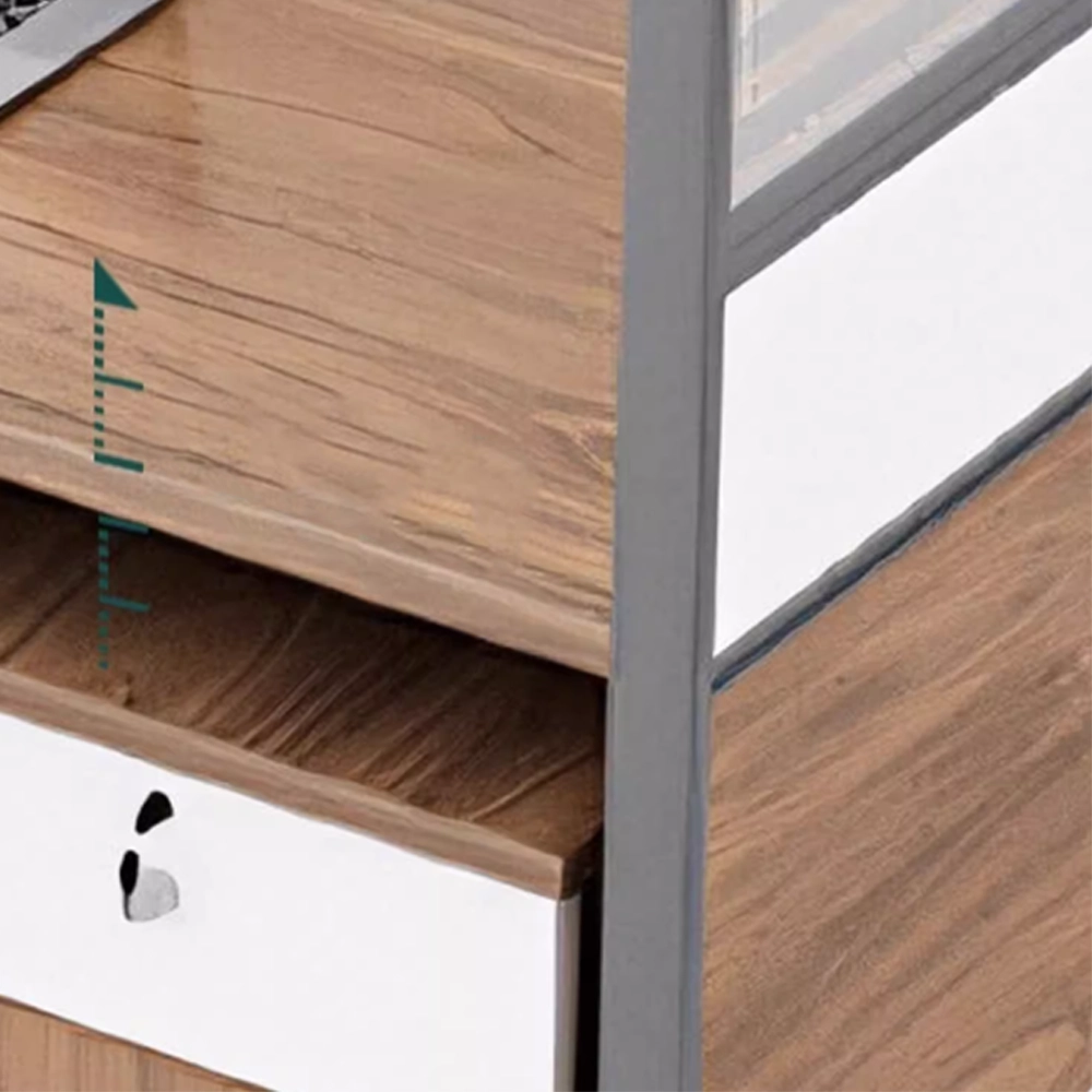 Modern Simple Partitioned Multiperson Staff Desk - Maoters