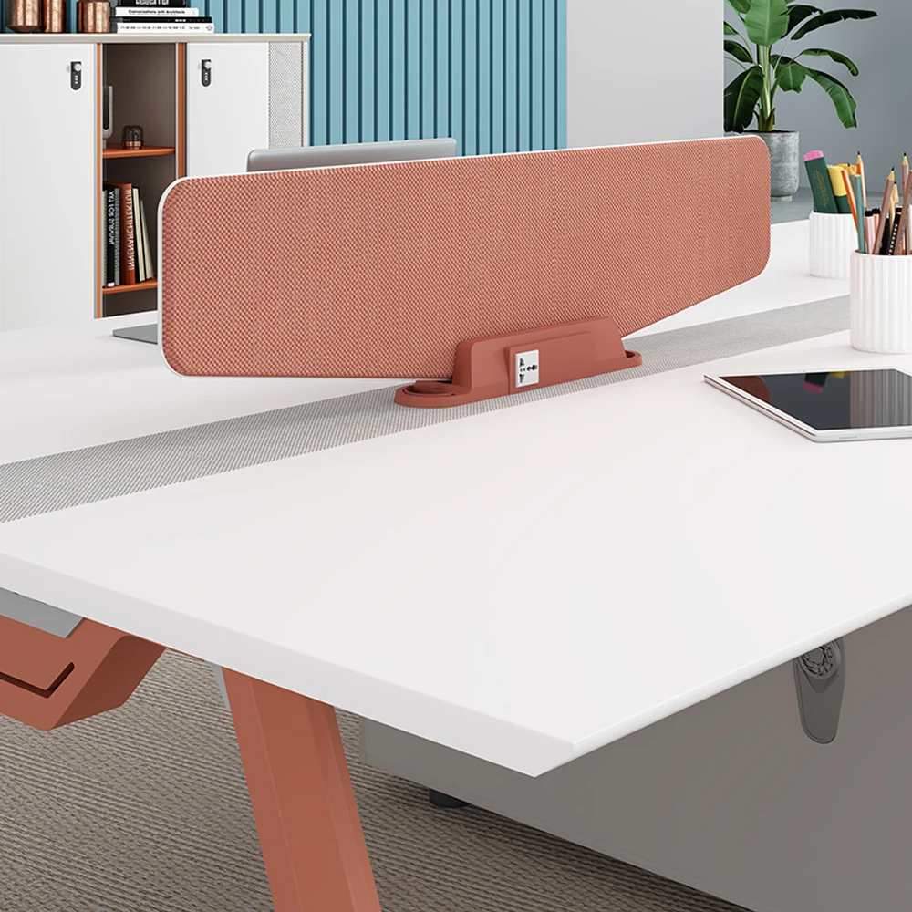 Modern Staff Office Seating Set with Screen Partition