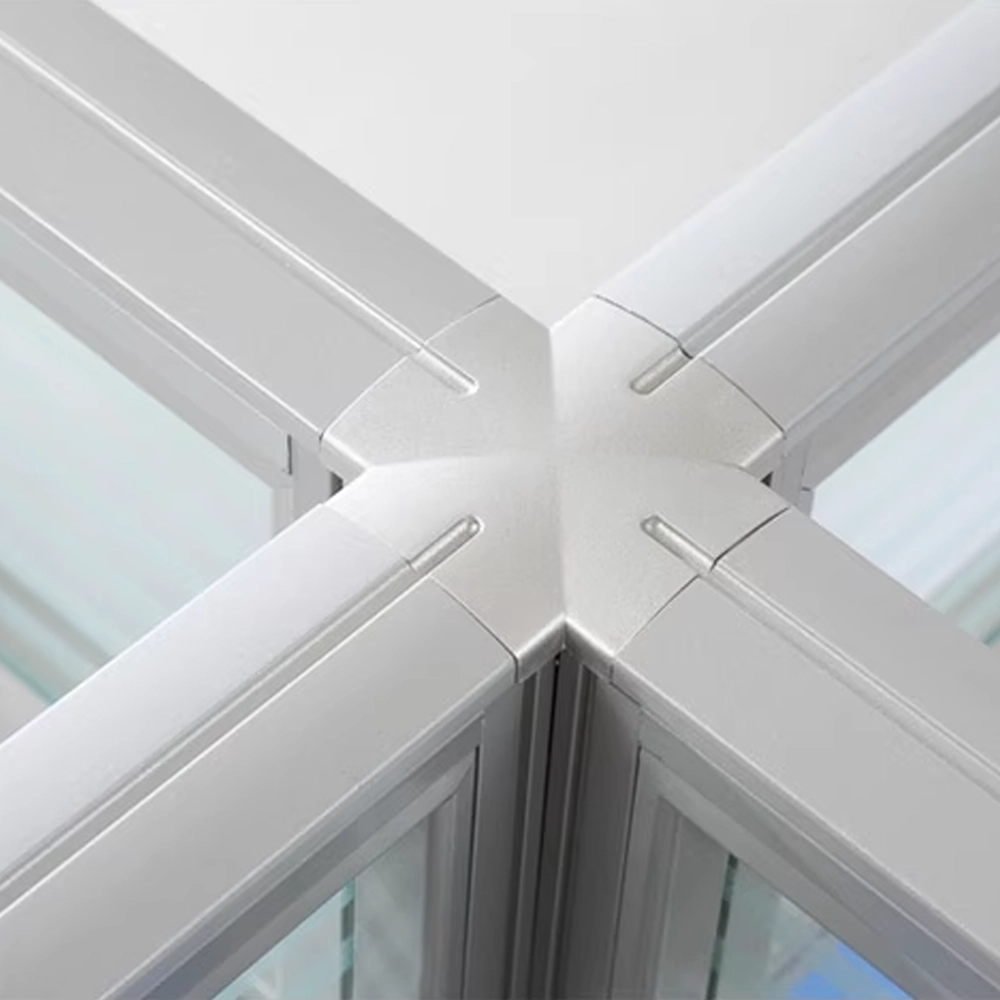 Simple Modern Desk & Chair Set - Blue, Four Seater