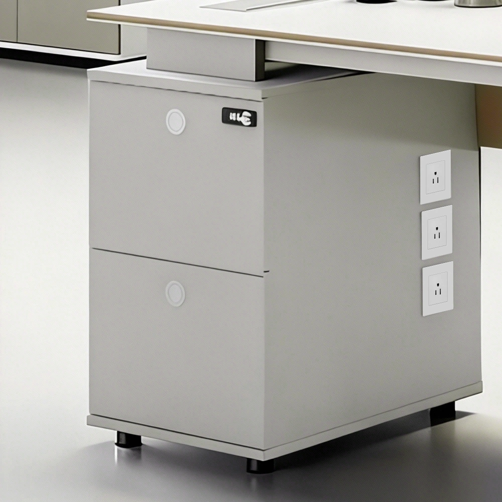 Simple Modern Desk with Storage - Maoters