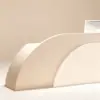 Stylish Curved Cashier Counter for Beauty Salons