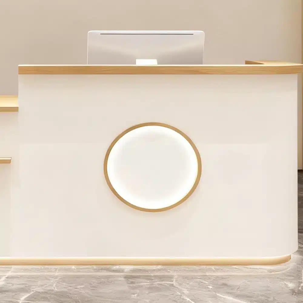 Curved Shop Checkout Reception Desk Curved Shop Checkout Reception Desk
