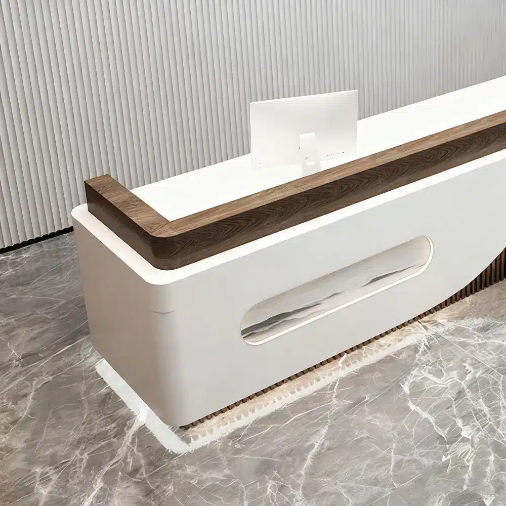 Simple and Modern Hotel Reception Desk