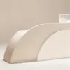 Stylish Curved Cashier Counter for Beauty Salons Stylish Curved Cashier Counter For Beauty Salons