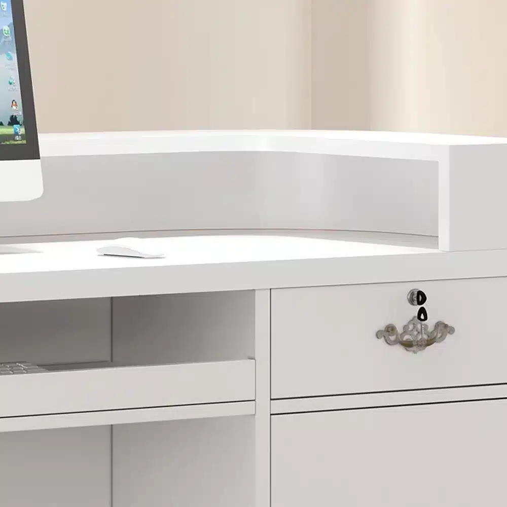 Corner Synthetic Laminate Reception Desk Corner Synthetic Laminate Reception Desk