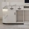 Modern Curved Front Desk Reception Desk Cashier Desk