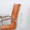 Bowed Leather Office Chair