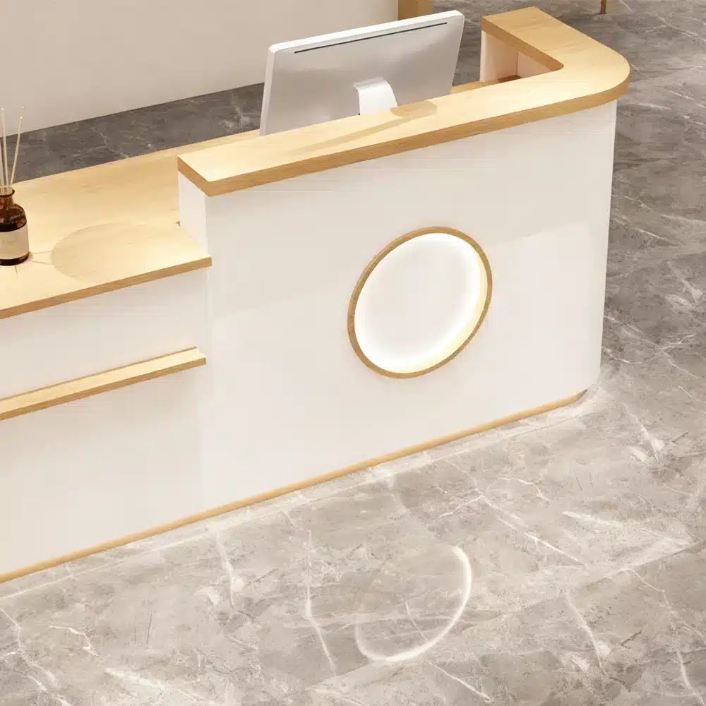 Curved Shop Checkout Reception Desk Curved Shop Checkout Reception Desk