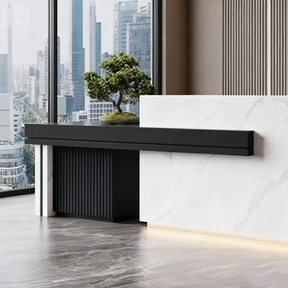 Large Storage Space Entrance Reception Desk - Maoters