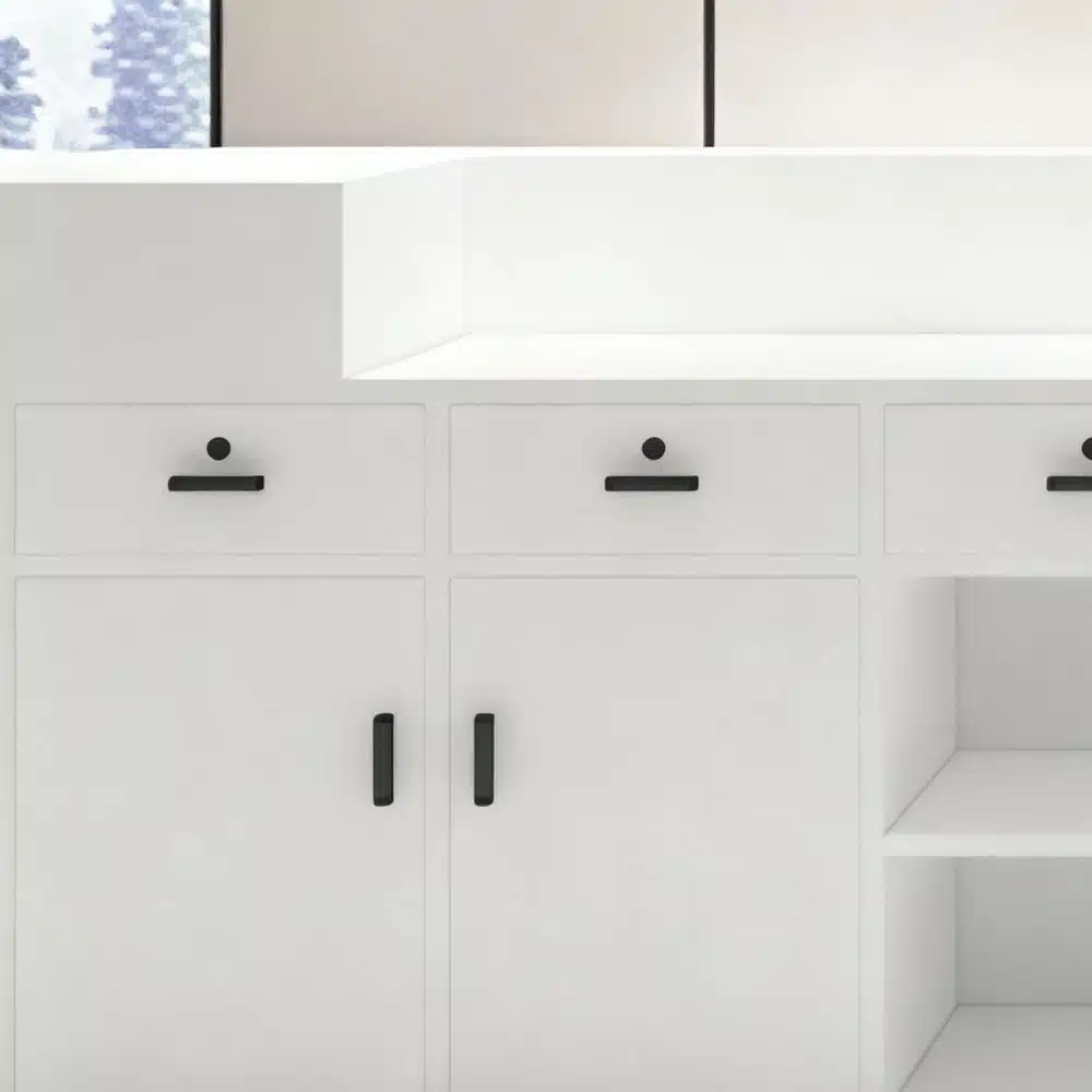 Modern Simple Lacquered Reception Desk Modern Simple Lacquered Reception Desk