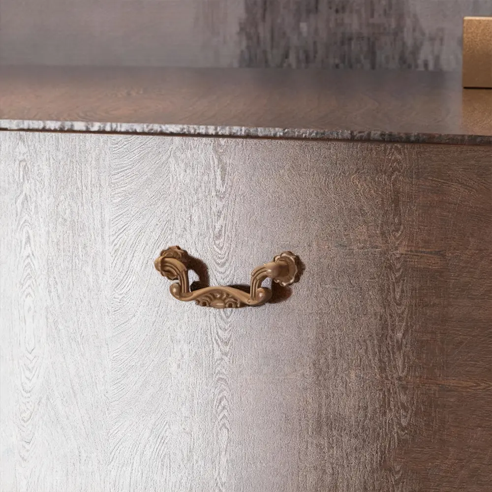 Reception Desk with Solid Wood Grain - Maoters