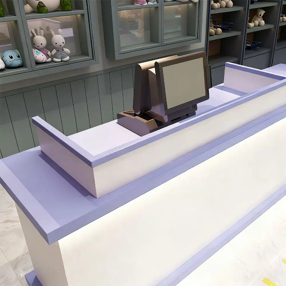 Modern Minimalist Curved Counter - Maoters Modern Minimalist Curved Counter - Maoters