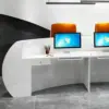 Baked Semicircular Arc Front Desk