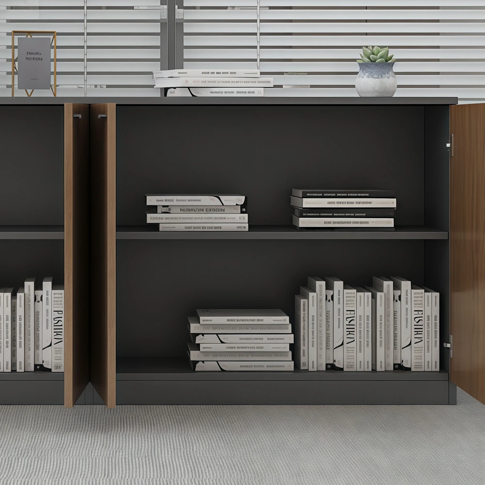 Wooden Office File Cabinet with Lock - Maoters