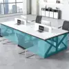 Minimalist Computer Desk with Screen Divider