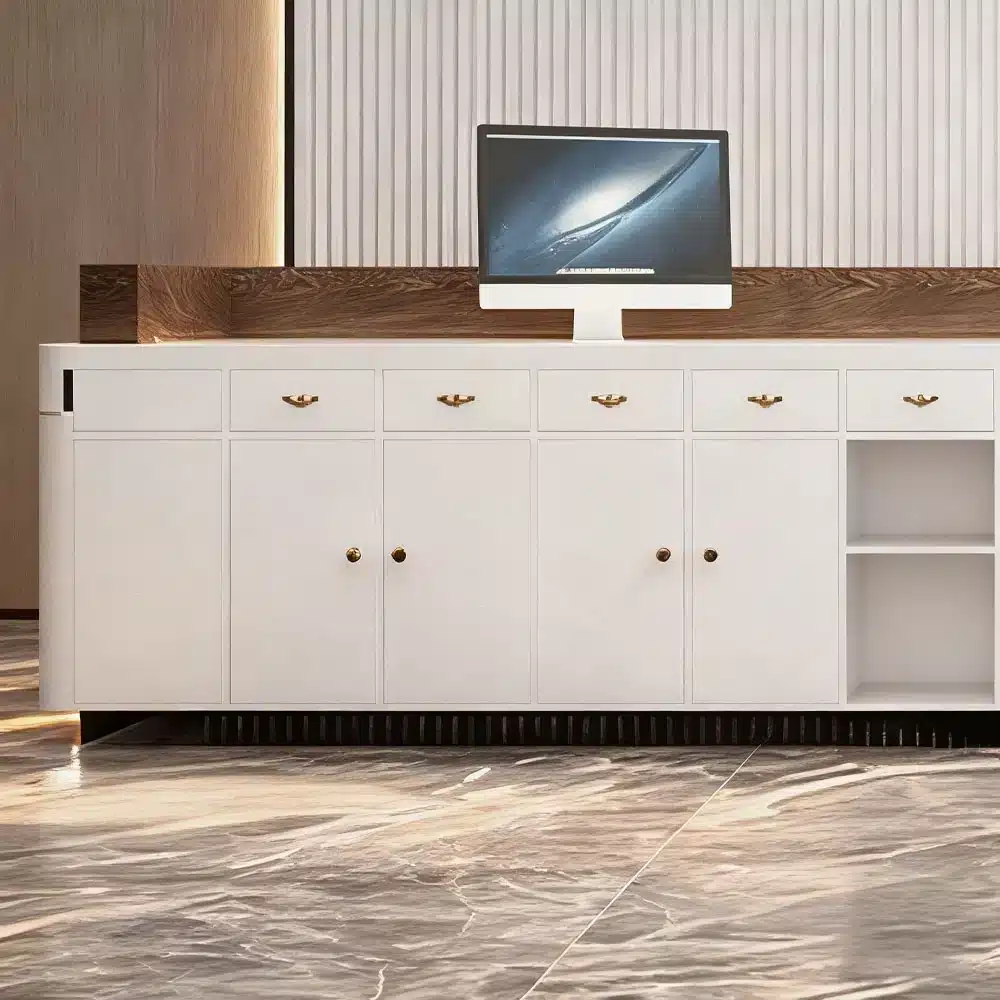 Simple and Modern Hotel Reception Desk
