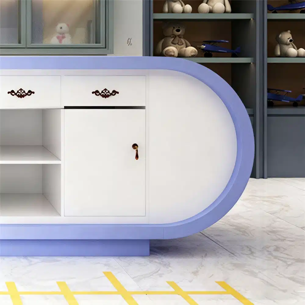 Modern Minimalist Curved Counter - Maoters Modern Minimalist Curved Counter - Maoters