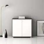 Secure Wooden Office Storage Cabinet with Lock