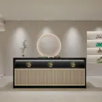 Simple Rattan Cashier Counter - Maoters