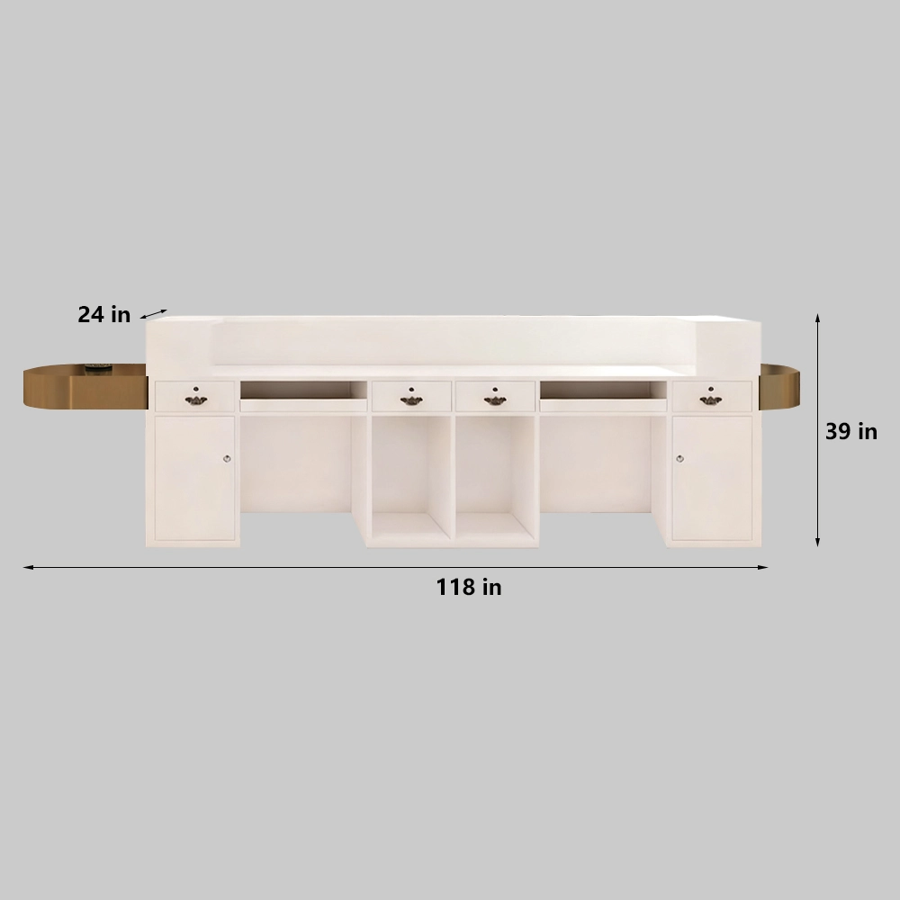 Modern Reception Desk - Boutique & Salon Counter