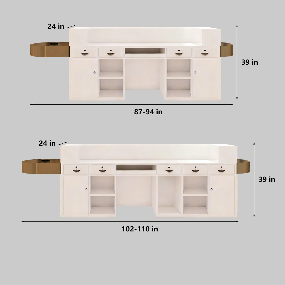 Modern Reception Desk - Boutique & Salon Counter