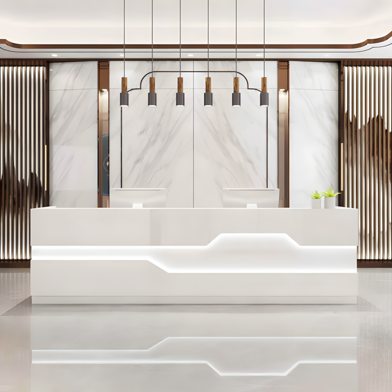 Modern Reception Desk - Office Cashier Counter