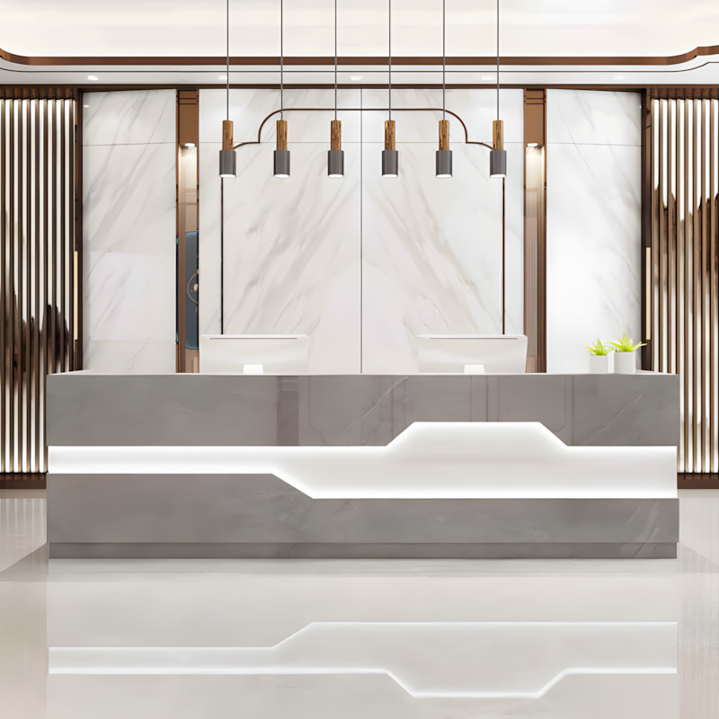 Modern Reception Desk - Office Cashier Counter