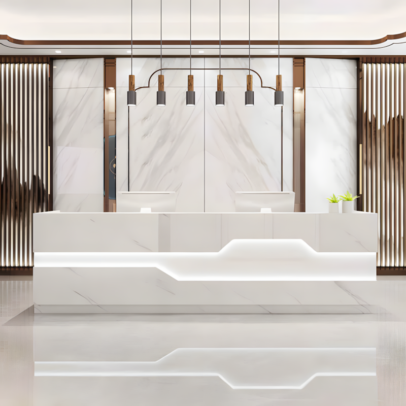 Modern Reception Desk - Office Cashier Counter