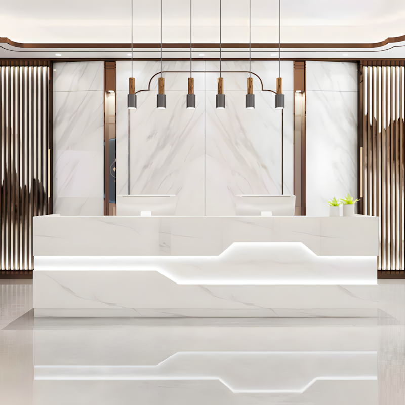 Modern Reception Desk - Office Cashier Counter