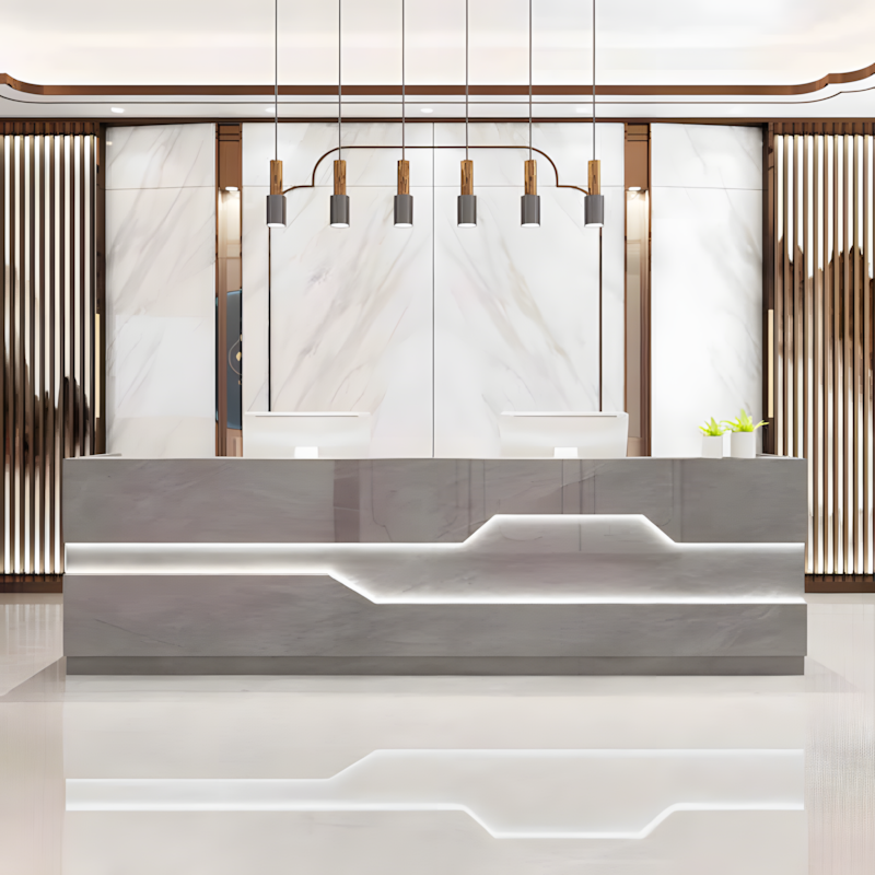 Modern Reception Desk - Office Cashier Counter