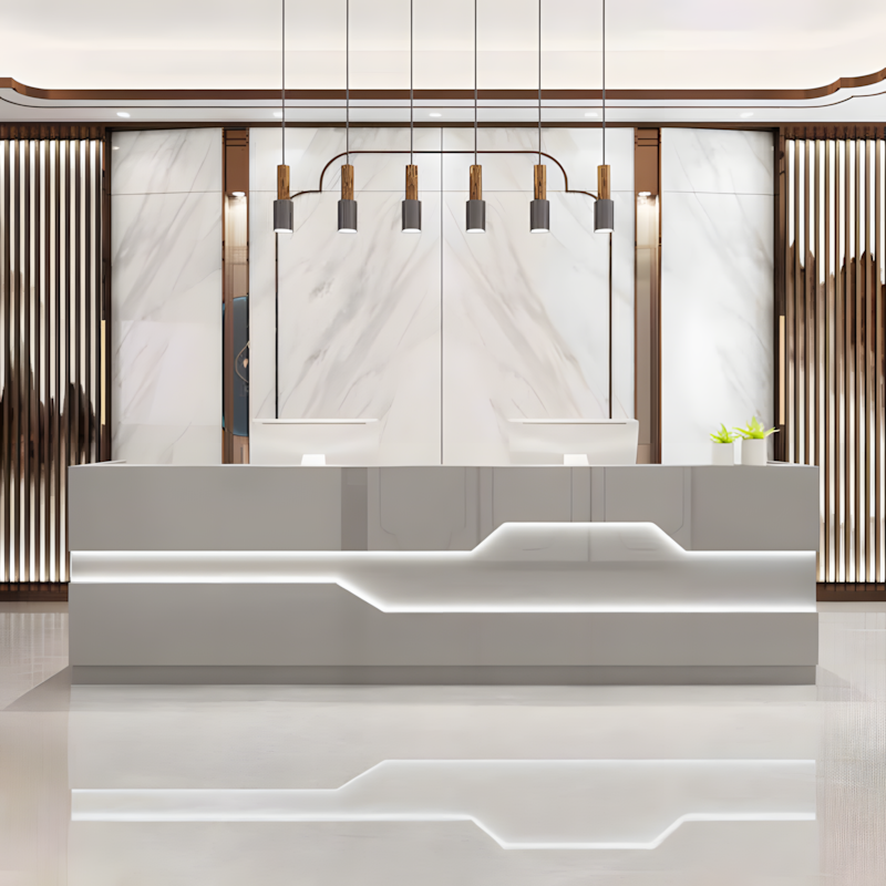 Modern Reception Desk - Office Cashier Counter