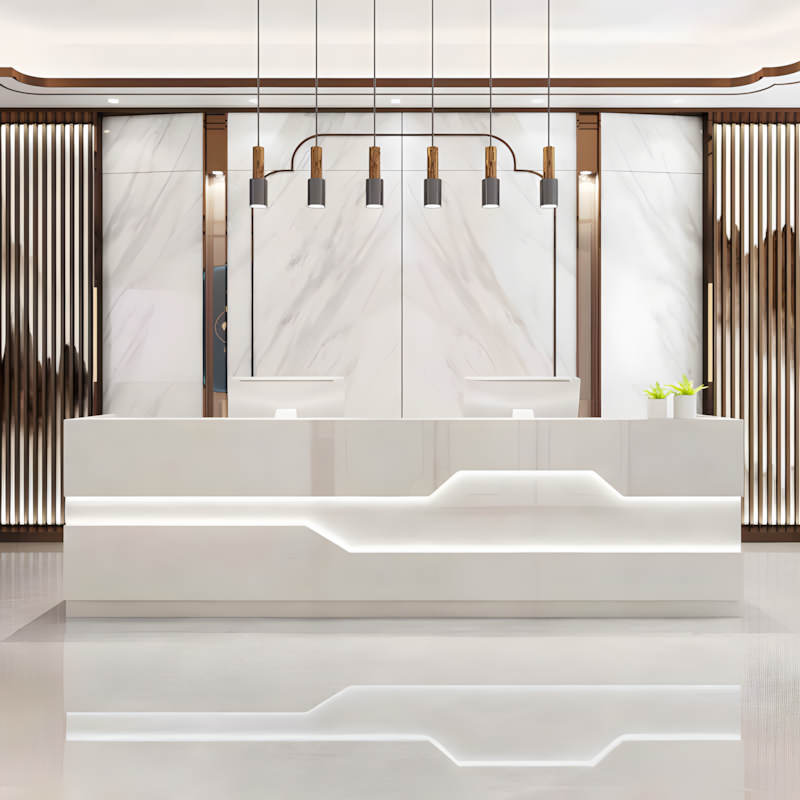 Modern Reception Desk - Office Cashier Counter