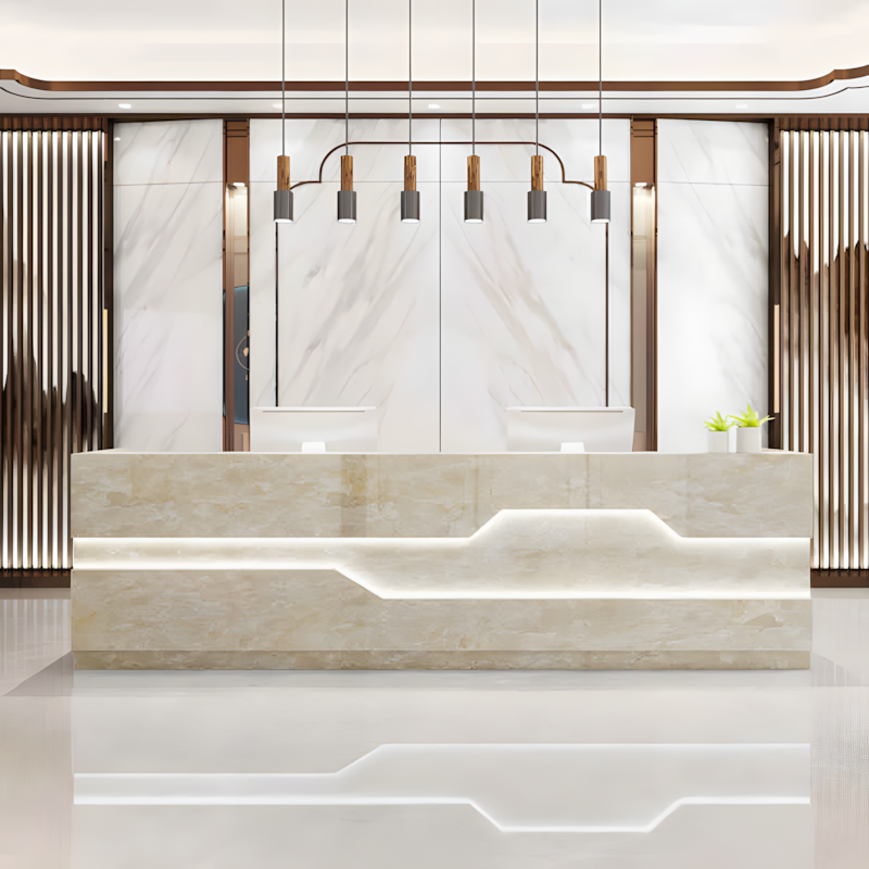 Modern Reception Desk - Office Cashier Counter