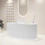 Cream Style Cashier Desk - Boutique Counter