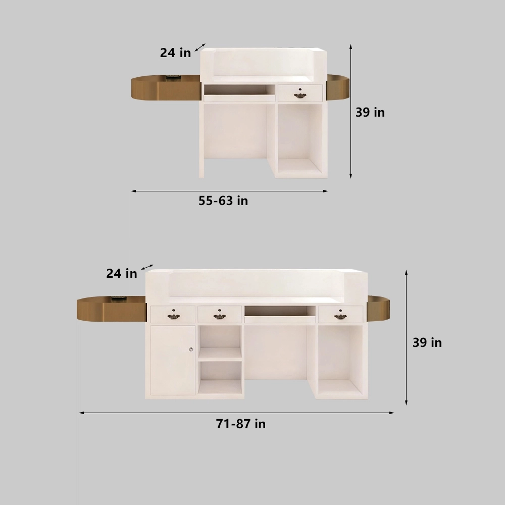 Modern Reception Desk – Boutique & Salon Counter Modern Reception Desk - Boutique & Salon Counter