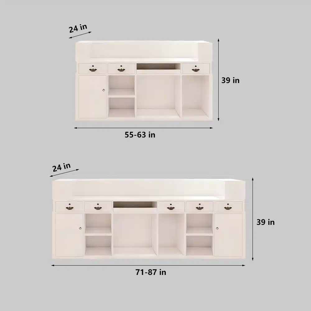 Modern Reception Desk - Boutique & Salon Counter