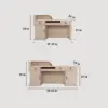 3W-Modern Cashier Counter Modern Cashier Counter - Reception Desk for Boutique