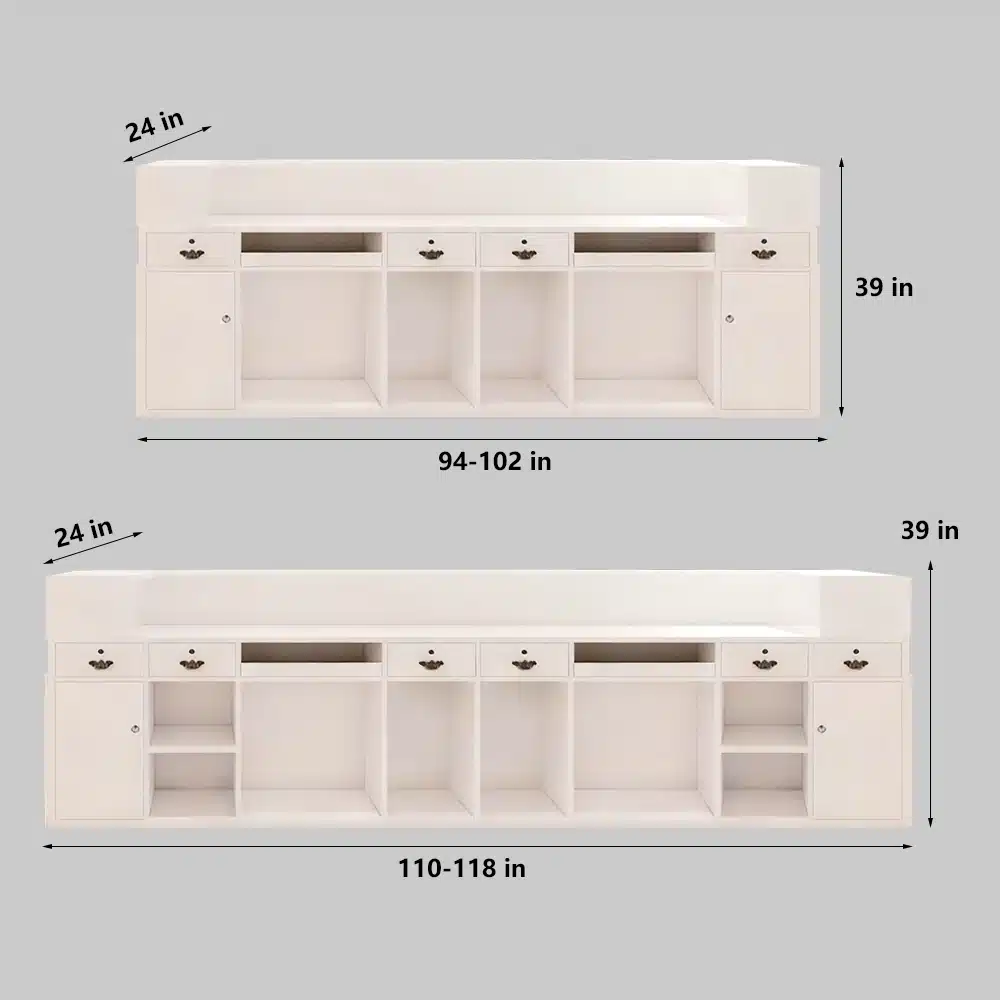 Modern Reception Desk - Boutique & Salon Counter