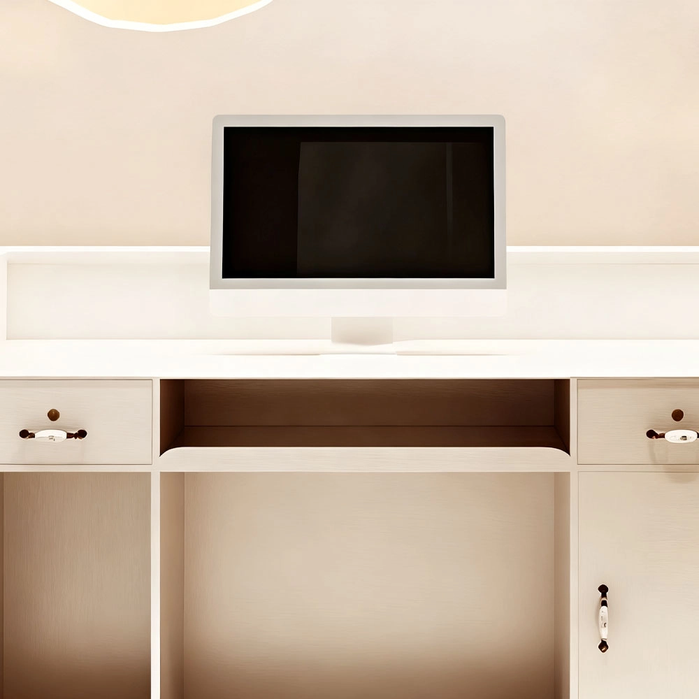 Cream Style Cashier Desk - Boutique Counter