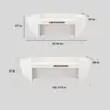 Branding Reception Desk - Sleek Lacquer Design