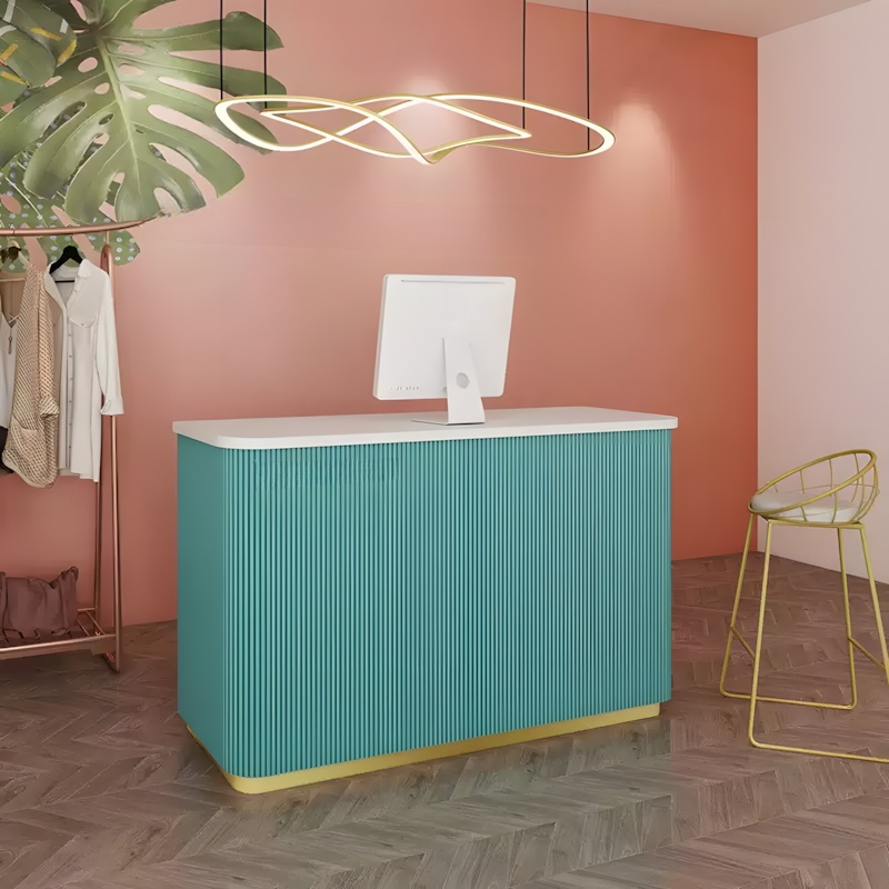 Compact Cashier Desk for Retail Stores