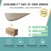 Curved Fiberglass Counter - Modern Reception Desk
